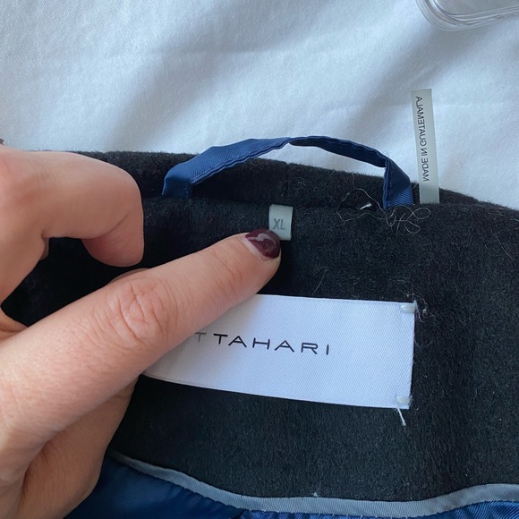 NWT T Tahari Black Cocoon Wrap Coat - XL - Picture 6 of 8